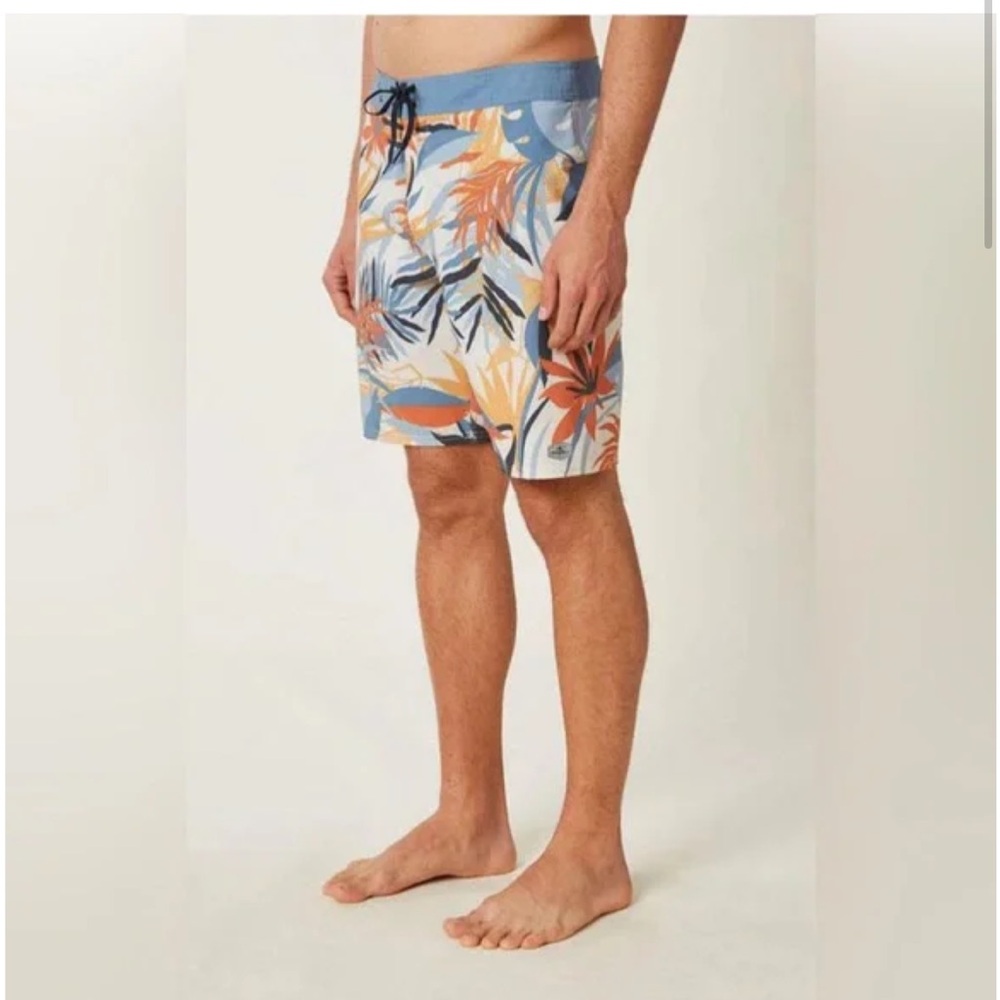 O'Neill - Swimsuit Blue Orange Hyperfreak Patron Board Shorts Beach sz 38”